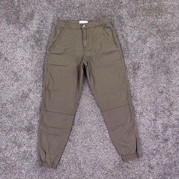 DU Pants - DU/ER Live Free Jogger Olive Green High Rise Performance Pants Womens 26